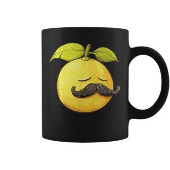 Lustige Zitrone Mitchnurrbart Fürommerfrüchte-Liebhaber Tassen - Geschenkecke