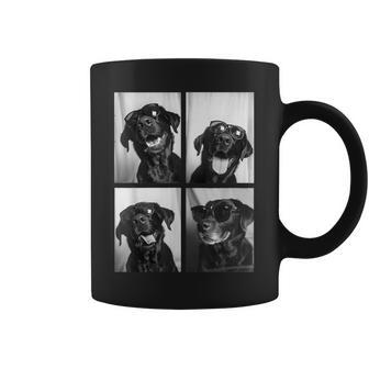 Lustigechwarze Labrador-Hunde Mitonnenbrille Haustiere Tassen - Geschenkecke