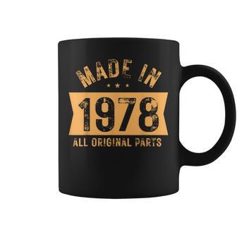 Made In 1978 Todas Las Piezas Originales Edición Limitada Taza de café - Regaloses