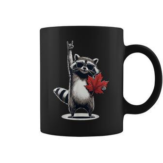 Mapache Canadá Día De La Independencia Canada Taza de café - Regaloses