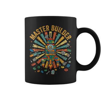 Master Builder Boys Spaceship Blocks Building Bricks Rocket Coffee Mug - Thegiftio UK