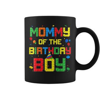 Master Builder Mommy Of The Birthday Boy Building Blocks Coffee Mug | Seseable UK