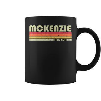 Mckenzie Apellidos Divertidos Retrointage 80S Reunión De Cumpleaños -Adulto Negro Talla Manga Larga Encaje Clásico Taza de café - Regaloses