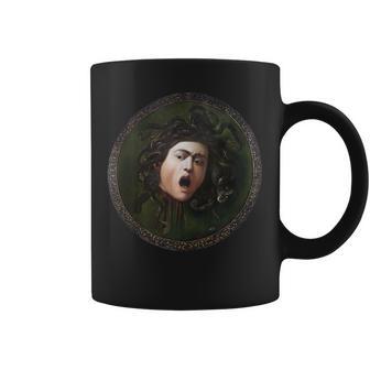 Medusa Obra De Arte De Mitología In Mangas Taza de café - Regaloses