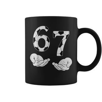 Meme Infantil 6 7Eisiete Italiano Brainrot 67 Fútbol Taza de café - Regaloses