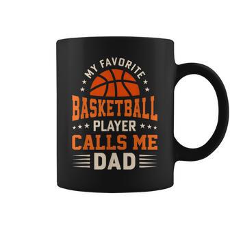 Mi Jugador De Baloncesto Favorito Me Llama Papá Taza de café - Regaloses