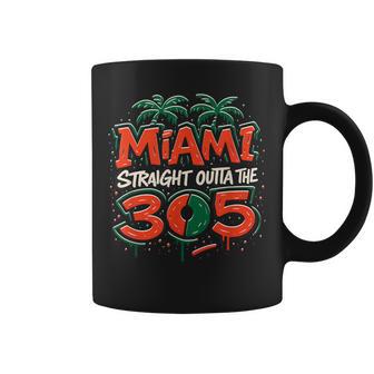 Miami Straight Outta The 305 Graffiti Urban Vibe Streetwear Coffee Mug - Thegiftio UK