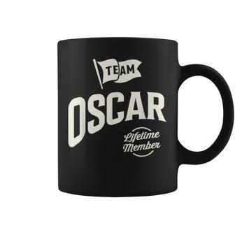 Miembroitalicio Del Equipo Oscar Nombre Divertido Oscar Taza de café - Regaloses