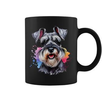 Miniaturachnauzer Dog Acuarela Obra De Arte Taza de café - Regaloses