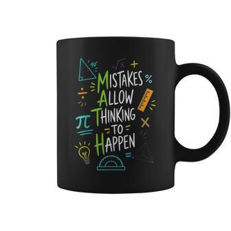 Mistakes Allow Thinking To Happen Math Coffee Mug | Seseable UK