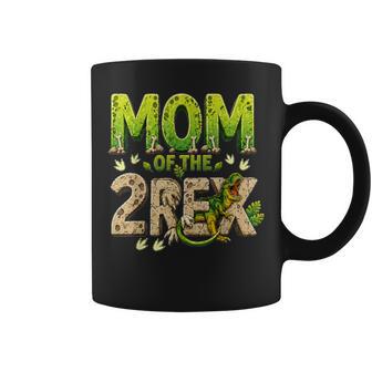 Mom Of The Two Rex Birthday Dinosaur Family Matching Coffee Mug | Seseable UK
