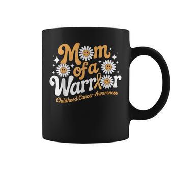 Mom Of A Warrior Childhood Cancer Awareness Support Coffee Mug | Seseable UK