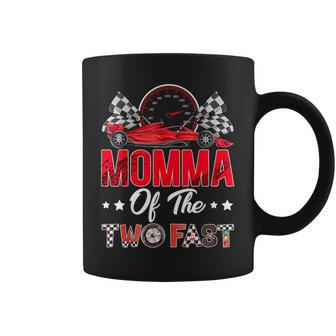 Momma Of The Two Fast 2Nd Birthday Boy Racing Car Family Coffee Mug - Thegiftio UK