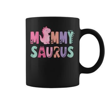 Mommy Saurus Mom Dinosaur Three Rex Birthday Boy Girl Coffee Mug - Thegiftio UK