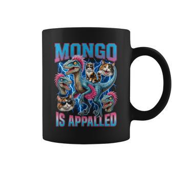 Mongo Is Appalled Princess Cat Riding Dinosaur Trendy Meme Coffee Mug - Thegiftio UK