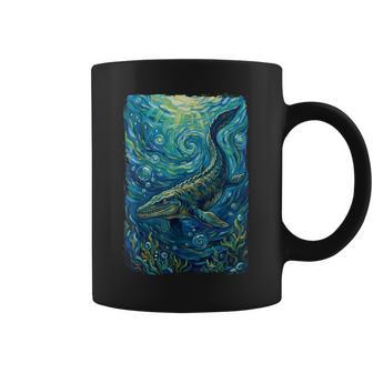 Mosasaurus Starry Night Mosasaur Coffee Mug - Thegiftio UK