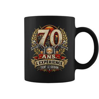 Motard 70 Ans Moto Humour Cadeau Anniversaire Homme Tasse - Cadeauxyz