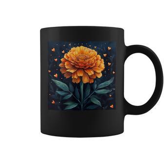 Motif Fleurs Deouci Avec Cœurs Autour Detyle Bohème Tasse - Cadeauxyz