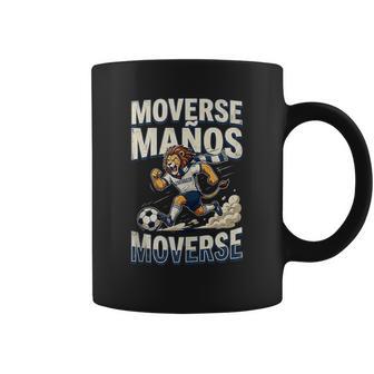 Moverse Maños León Zaragoza Fútbol Fan Blanquiazul In Mangas Taza de café - Regaloses