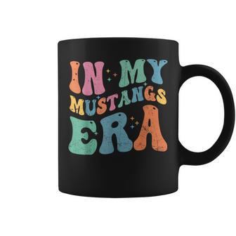 In My Mustangs Era Back To School Spirit Game Retro Groovy Coffee Mug - Thegiftio UK
