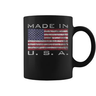 Nacido En Estados Unidos En Estados Unidos En América Estrellas Y Rayas In Mangas Taza de café - Regaloses