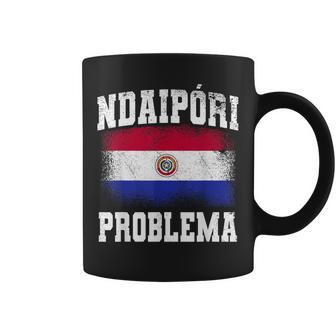 Ndaipori Problema Bandera Paraguay No Problem Quote Taza de café - Regaloses