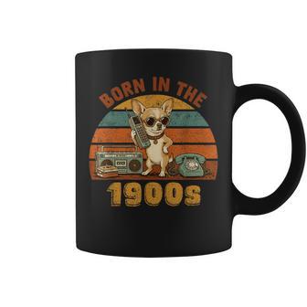Né Dans Les Années 1990 Drôle Chihuahua Rétro Grunge Nostalgie Tasse - Cadeauxyz