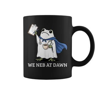We Neb At Dawn Ghost Frog Respiratory Therapist Halloween Coffee Mug - Thegiftio UK