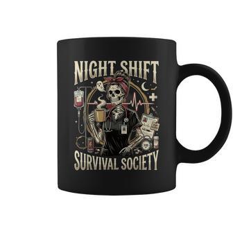 Night Shift Survival Society Er Nurse Coffee Mug - Thegiftio UK
