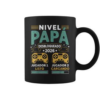 Nivel Papá Desbloqueado 2026 Anuncio Futuro Papá Gamer Taza de café - Regaloses