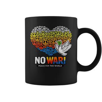 No Guerra Paz Antiguerra No Guerra Taza de café - Regaloses