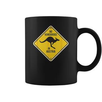 No Kangaroos In Austria -Eñal Canguro Austria Taza de café - Regaloses