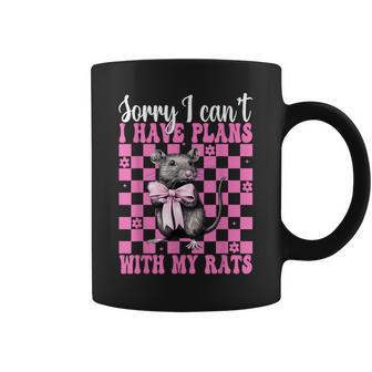 No Puedo Tener Planes Con Mis Ratas Graciosa Rata Niña Mamá Y Ratón Taza de café - Regaloses