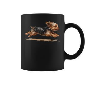 No Rest For The Yorkie Running Yorkshire Terrier Dog Lovers Coffee Mug | Seseable UK