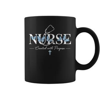 Nurse Created Purpose Jesus Faith God Cna Christian Nurse Coffee Mug - Thegiftio UK