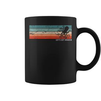 Octopusilhouette Krake intage Farben Retro Tassen - Geschenkecke