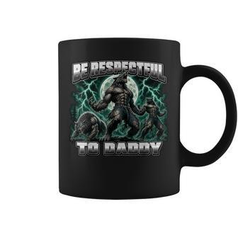 Ofensivo Extraño Alfa Lobo Meme Divertido Inapropiado Cringe Taza de café - Regaloses