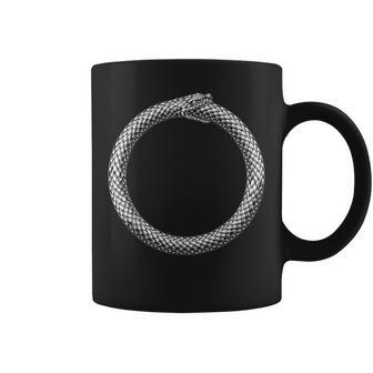 Ouroboros Uroboros Círculoerpienteerpienteintage Xilografía Taza de café - Regaloses