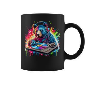 Ours Dj Amateur De Musique Casque Disc Jockey Tasse - Cadeauxyz