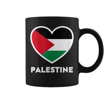 Palestine Flag Palästina Flagge Herz Tassen - Geschenkecke