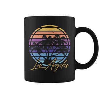 Palmiers De Los Angeles De Californie La Retro Tasse - Cadeauxyz