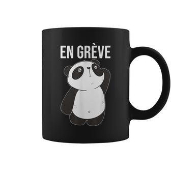 Panda En Grève Idée-Cadeau Humour Étudiant Grève Étudiante Tasse - Cadeauxyz