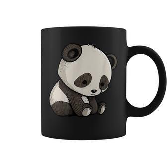 Panda Triste Cartoon Animal Mignon Graphique Anime Kawaii Tasse - Cadeauxyz