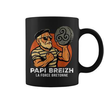 Papi Breizh La Force Bretonne Papi Breton De Bretagne Tasse - Cadeauxyz