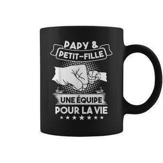 Papy & Petit-Fille Une Equipo Pour Laie Grand-Père Taza de café - Regaloses