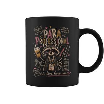 Paraprofessional Feral Racoon Para Teacher Back To School Coffee Mug | Seseable UK