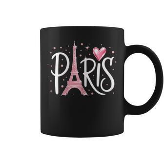 Paris Romantique Tour Eiffel Franceoyage Lover Cadeaux Rose Tasse - Cadeauxyz