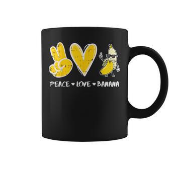 Peace Love Banana Aliment Aux Fruitségétaliens Pour S Hommes Enfants Tasse - Cadeauxyz