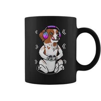 Perropaniel Bretón Gamer Gaming Épagneul Bretón Español Taza de café - Regaloses