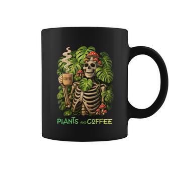 Plantes Caféquelette Monstera Champignon Jardinier Caféine Tasse - Cadeauxyz